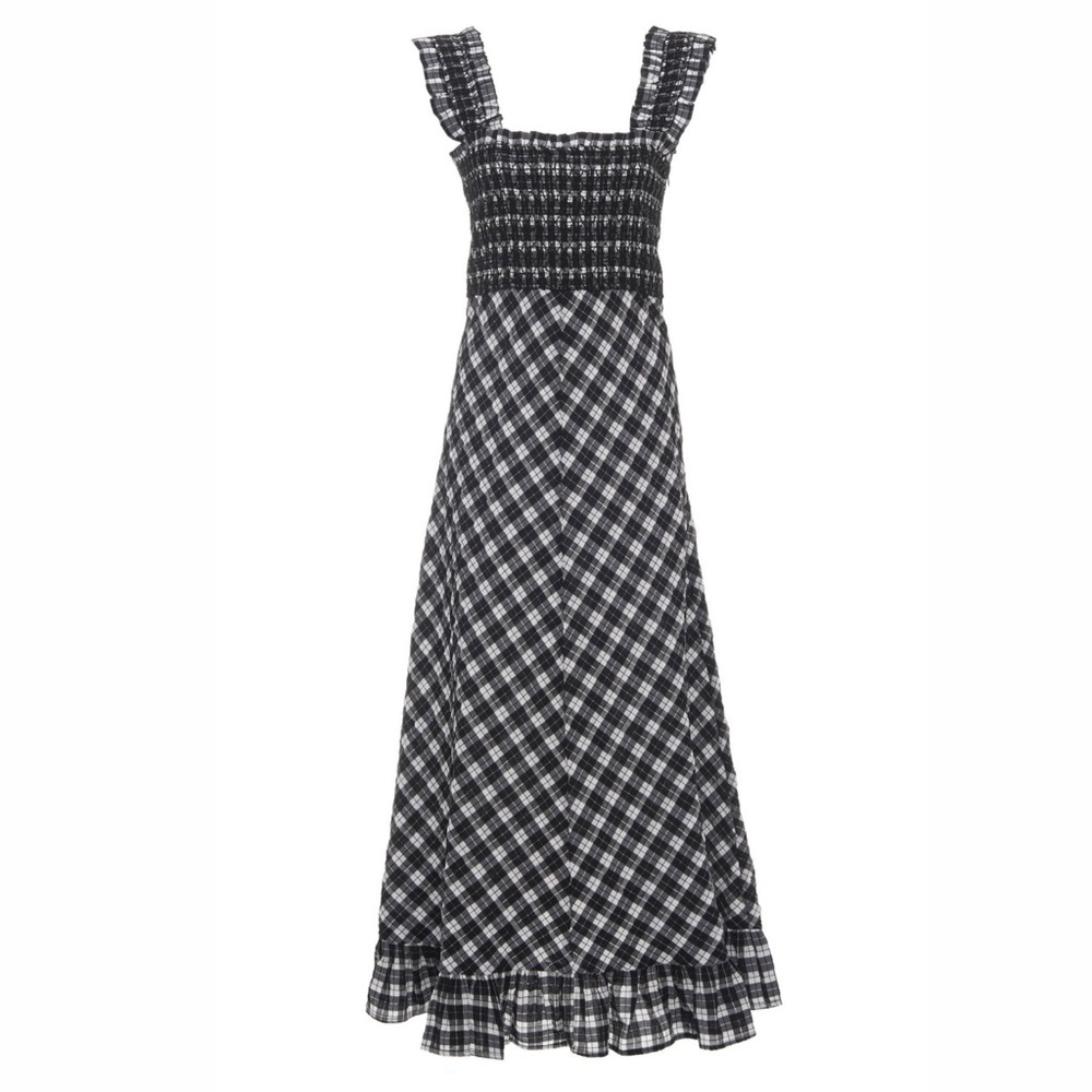 SOLD Ganni Plaid Seersucker Dress ✨